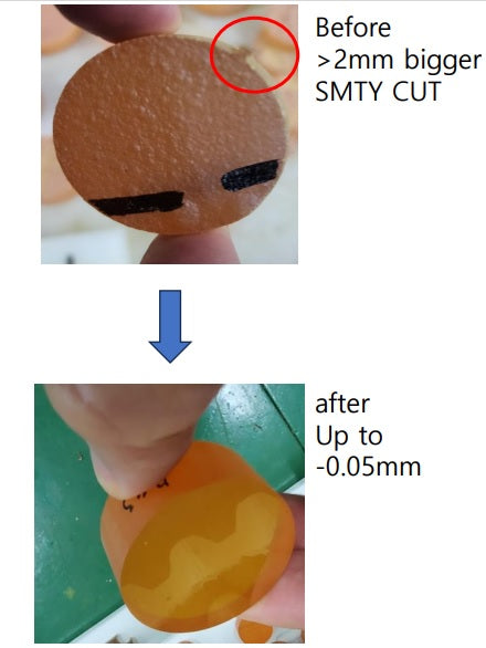 Zinc Selenide (ZnSe) Edged Blank ZnSe - Laser Grade